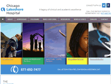 Tablet Screenshot of chicagolakeshorehospital.com